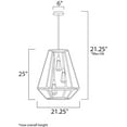 thumbnail image 2 of maxim 21043 silhouette led 18" wide led chandelier, 2 of 7