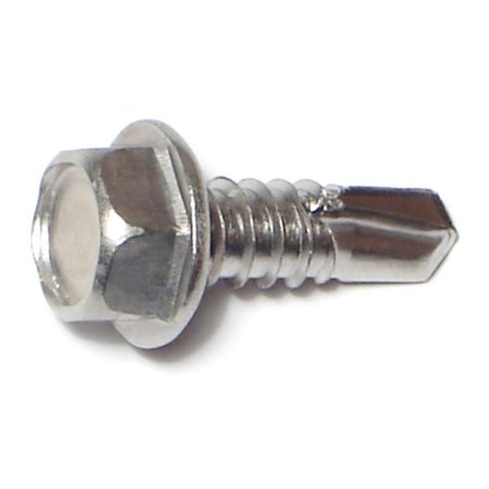 

#14-14 x 3/4 410 Stainless Steel Hex Washer Head Self-Drilling Screws