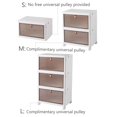 thumbnail image 4 of 1pc Household Desk Storage Box, Foldable, Multifunctional, Movable, Stackable Storage Container With Clothes, Suitable For Gifts To Lovers Or Friends, 4 of 5