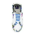 thumbnail image 3 of ZEE ALEXIS Women's Danielle Woven Sneakers, White/Turquoise Multi, Size: 8, 3 of 4