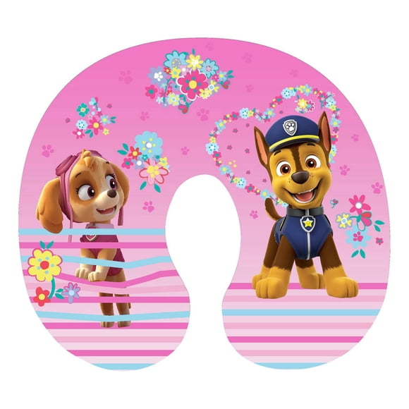 Paw Patrol Girl Puppy Dog Eyes Neck Roll Pillow