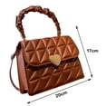 thumbnail image 3 of Bolso de viaje para mujer, de moda con cerrojo de corazón informal, cuadrado pequeño suave y elegante, 3 of 8