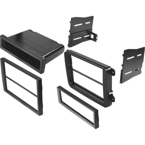 INSTALLATION KIT '05-15 VW DOUBLE DIN/ISO WITH POCKET