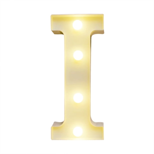 pequeña luz de noche Alfabeto LEDs Luz Letrero de letras de pie con bombillas Lámpara de noche Blanco cálido Efecto de luz brillante constante 2 * AA Funciona con celda IP54 Resistencia al agua para c Eccomum pequeña luz de noche