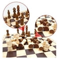 thumbnail image 3 of Zeiwohndc 2 in 1 Checkers & Flight Chess Combo Set Wooden Family Games Children Educational Toy Table Puzzle Board, 3 of 10