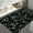 Black, variant on Blue Bathroom Carpet,Colorful Floral Carpet,Soft Non Slip Rubber Backed Bathroom Floor Mat,Floor Mat Home Decor for Kitchen Bedroom,Washable Cover Floor Rug,17X29 Inch.