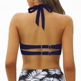thumbnail image 5 of UAYOTSE Women Elastic Swimwear Tops Underwire Full Coverage Bikini Top Push Up Swim Crop Top Tie Back Bathing Suit Tops,Sizes XXL, 5 of 9