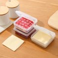 thumbnail image 1 of 2 uds caja de almacenamiento de rebanadas de queso refrigerador mantequilla fruta vegetal contenedor Tmvgtek Libre de BPA, 1 of 9