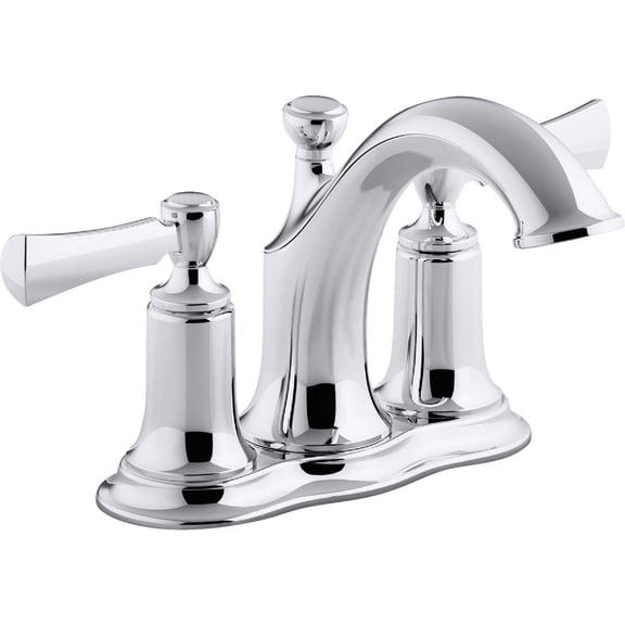 KOHLER R72780-4D1-CP Faucet With Pop Up Chr Lavatory — Residential Use, Standard Application