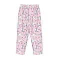thumbnail image 5 of Goofa Cute Rabbit Flower Printed Soft Pajama Pants for Women, Wide Leg Comfy Casual Lounge Yoga Pants-X-Large, 5 of 9