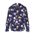 thumbnail image 2 of Picia Colorful Jellyfish Women's Men's UPF 50+ Sun Protection Hoodie Shirt Long Sleeve SPF Fishing Outdoor UV Hiking Lightweight Shirts-, 2 of 9