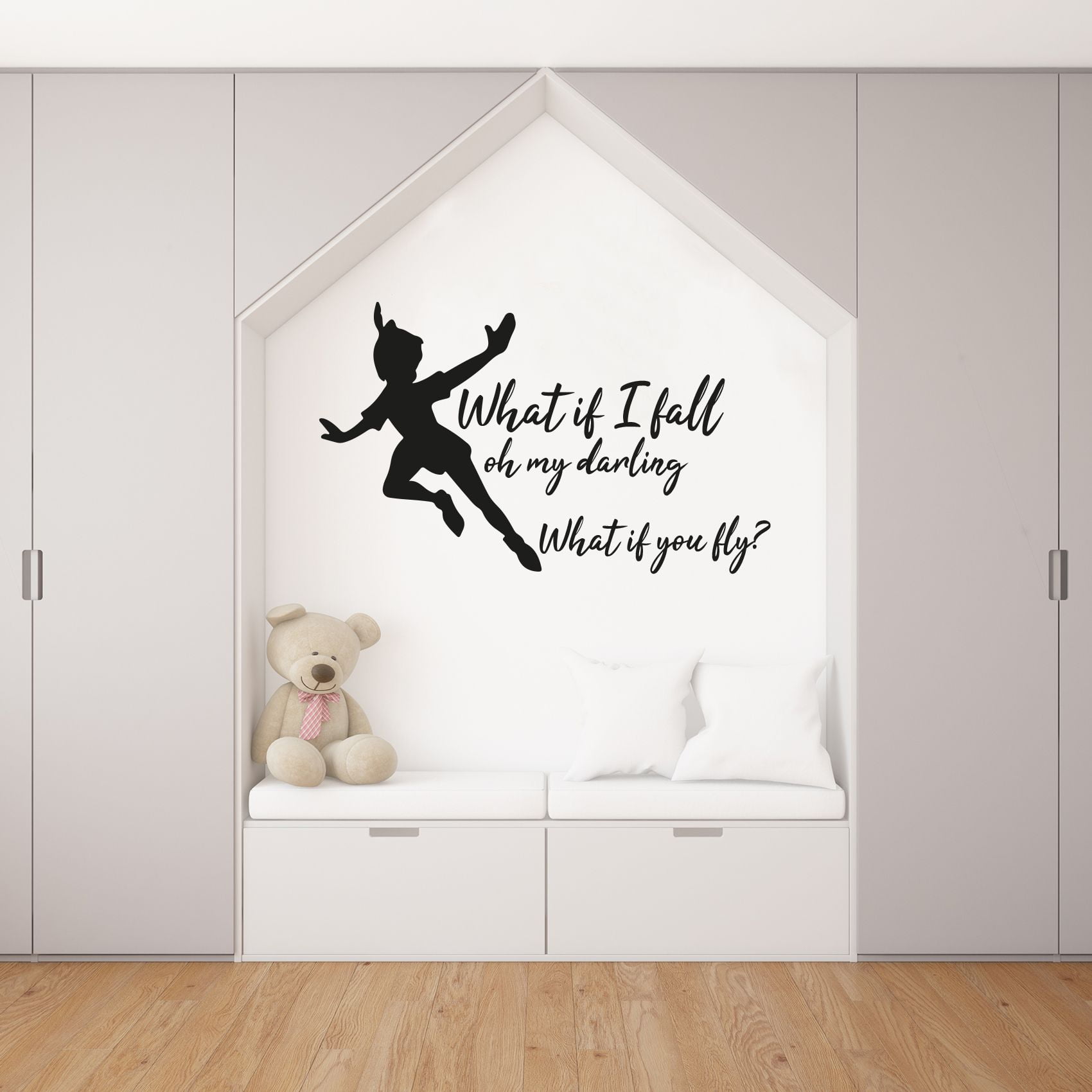DREAMS SO COME WITH ME FLY STYLE OF PETER PAN  WALL ART DECAL VINYL STICKER