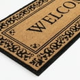 thumbnail image 3 of Mainstays Black 'Welcome' Estate Outdoor Coir Doormat, 20"x46", 3 of 6