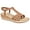 Tan, variant on Easy Street Womens Dorinda Faux Leather Comfort Wedge Sandals
