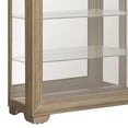 thumbnail image 5 of Light Brown Wood Modern Sliding Door Curio with LED Light by Pulaski Furniture, 5 of 7