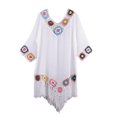 thumbnail image 2 of Travelwant Women's Crochet Bathing Suit Cover Up Dress, Breathable Cotton Blend, White, One Size, 2 of 7