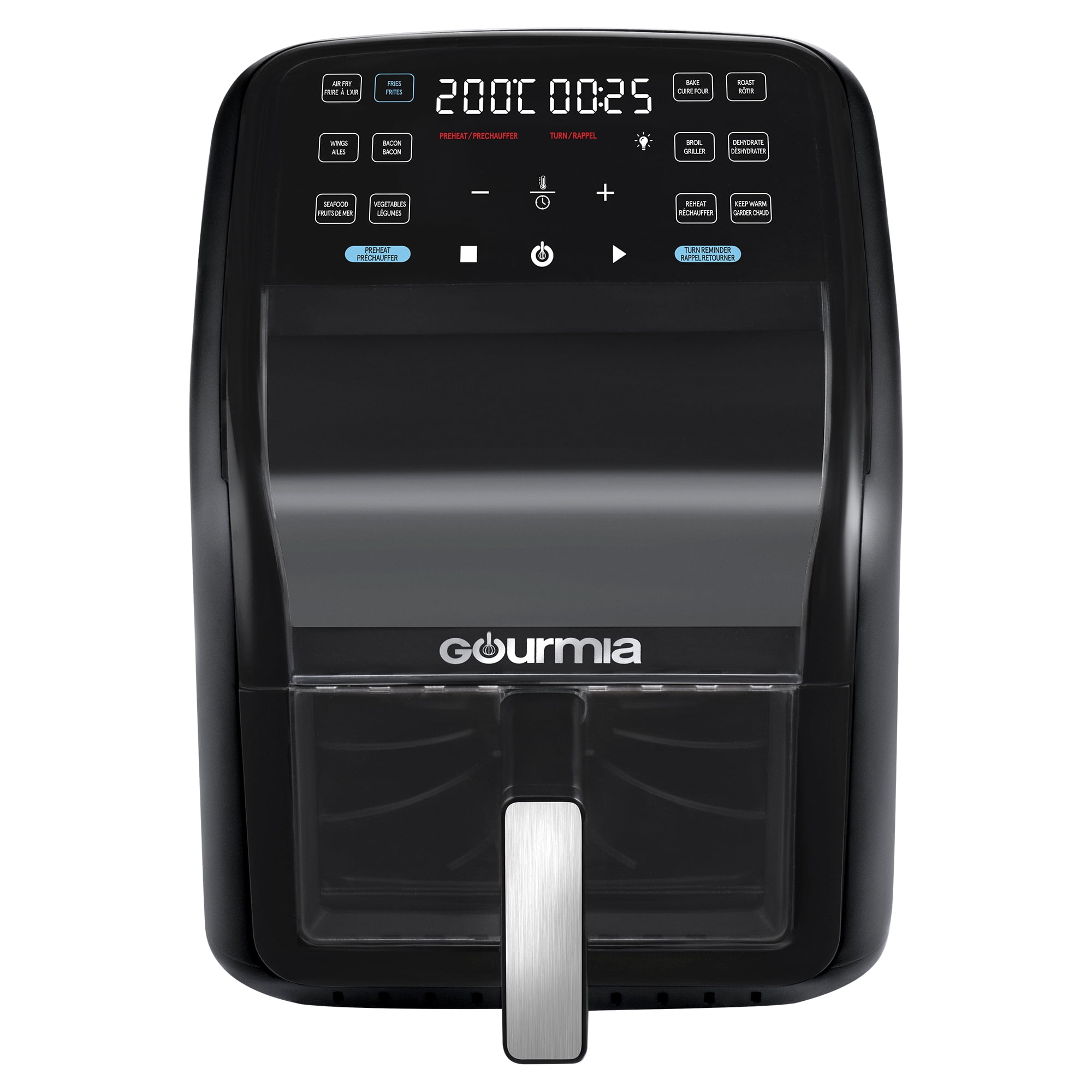 Gourmia Panorama 7-QT Digital Air Fryer w/ Panoramic View GAF7020
