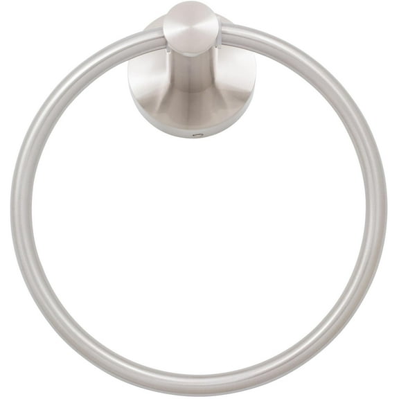Zurich Towel Ring, Satin Nickel by Stone Harbor Hardware
