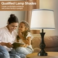 thumbnail image 5 of NATYSWAN Lamp Shades Set of 2, Drum Lampshades, Lampshade 10 Inches Height, Lampshades for Table Lamp, Floor Lamp, Pendant Light, Lamp Shade Harp Holder Included, 5 of 8