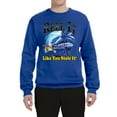 thumbnail image 2 of Reel It Like You Stole It Unisex Crewneck Graphic Sweatshirt, Royal, 3XL, 2 of 3