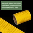 thumbnail image 4 of Uxcell Reflective Tape Strong Adhesive Safety Warning Reflector Tape, Waterproof Conspicuity for Trailers Trucks Yellow 33 Feet x 6 Inch, 4 of 6