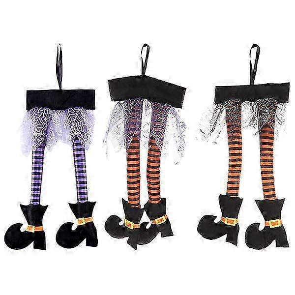 3Pcs Witch Legs Decoration Halloween Hanging Decoration Party Decorative Props