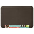 thumbnail image 2 of (2 pack) GelPro Anti-Fatigue Flatweave Kitchen Floor Mat, Brownie, 20"x 30", 2 of 8