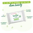 thumbnail image 2 of Simple Kind To Skin Micellar Cleansing Wipes, 25 ct, 2 of 6
