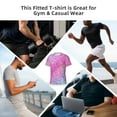 thumbnail image 6 of Rocae Fun Rainbow for Men's Moisture-Wicking Crew Tee - T-Shirt for Sports, Outdoor Activities, and Casual WearLarge, 6 of 9