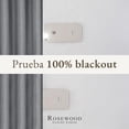 thumbnail image 2 of Cortinas Blackout para Recamara y Sala - Cortina 100% Blackout Look Lino - Aislamiento Térmico y Reducción Ruido - 2 Paneles - Cortinas 213 x 132cm Gris Oscuro, 2 of 16