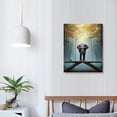 thumbnail image 3 of Nawypu Elephant Wall Art Mindset is Everything Motivation Office Wall Canvas Animals Poster Framed Artwork for Office Living room Ready to Hang, 3 of 4