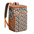 thumbnail image 1 of Vibrant Colorful Floral Insulated Backpack Cooler, Leakproof Cooler Bag with Exotic Flower Pattern for Outdoor Use, 1 of 6