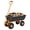 Black & Orange, variant on Memoryfield 600 lb Heavy Duty Poly Garden Dump Cart with 10" All-Terrain Wheels, Utility Yard Wagon, Tow Behind ATV Lawn Tractor, Black