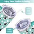 thumbnail image 5 of Double-Walled Dog Lover Coffee Tumbler 40oz - Durable Stainless Steel Mug with Handle & Straw - Cute Gift for Women, 5 of 7