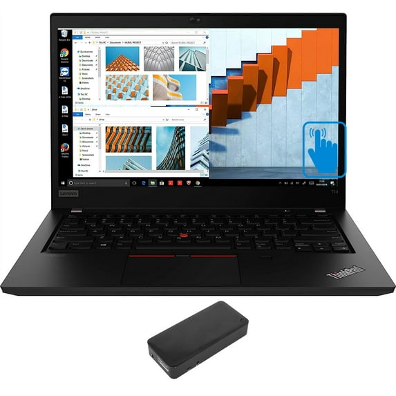 Lenovo ThinkPad T14 Gen 2 School/Business Laptop (AMD Ryzen 5 Pro 5650U 6-Core, 14.0in 60 Hz Touch Full HD (1920x1080), AMD Radeon, 48GB RAM, Win 11 Pro) with DV4K Dock