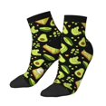 thumbnail image 3 of Salouo Avocado Toast Pattern Unisex Middle Tube Socks,Middle-Finger Knee High Socks Over The Calf Tube Stocking Crew Stockings for Women and Men Tube Socks, 3 of 8