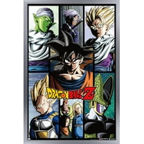 Dragon Ball Z - Grid Wall Poster, 22.375" x 34" Framed
