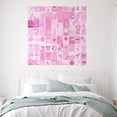 thumbnail image 2 of Idea4wall 2pcs Playful Pink Pop Culture Dynamic Collage of Modern Wall Murals, Removable Self-Adhesive Stick Wallpaper Large Wall Stickers for Home Decorative, 48"x48", 2 of 5