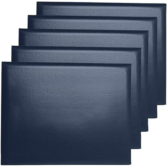 5-Packs Misscom Smooth Padded Diploma Cover Certificate Holder Tent Style, 8.5x 11 inches, navy
