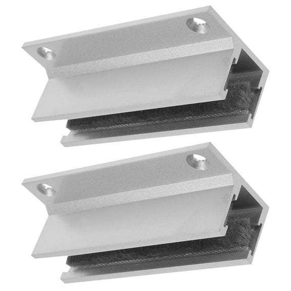 2 Pcs Door Swing Stopper Bottom Strip Stoppers Sliding Doors Shower