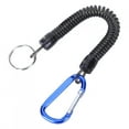 thumbnail image 1 of Flexible Connection Hanging Buckle Missing Rope, High Altitude Sports Hanging Buckle Anti-Lost Rope, Anti-Lost Strap 90cm Outdoor for Hammocks Black Hanging Buckle,Blue Hanging, 1 of 7