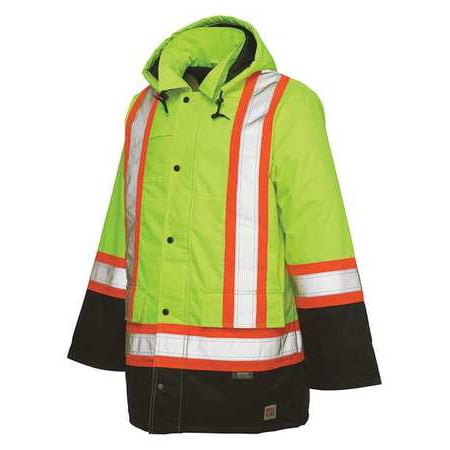 - WORK KING S17621 Men's High-visibility Yellow Polyester Hi-Vis Parka size 2XL