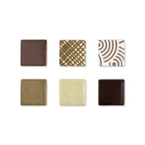 Mosaic Mercantile Patchwork Tiles - Maroon/Tan, 3 lb