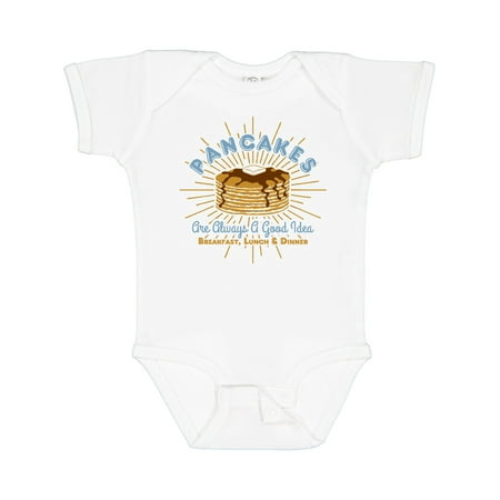 

Inktastic Pancakes Good Idea Gift Baby Boy or Baby Girl Bodysuit