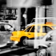 thumbnail image 3 of PhotoINC Studio 20x20 Black Modern Framed Museum Art Print Titled - Yellow Taxi Reflection, 3 of 5