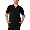 thumbnail image 2 of Adar Addition Scrub Set for Men - Classic V-Neck Scrub Top & Cargo Scrub Pants - A9300 - Black - M, 2 of 7