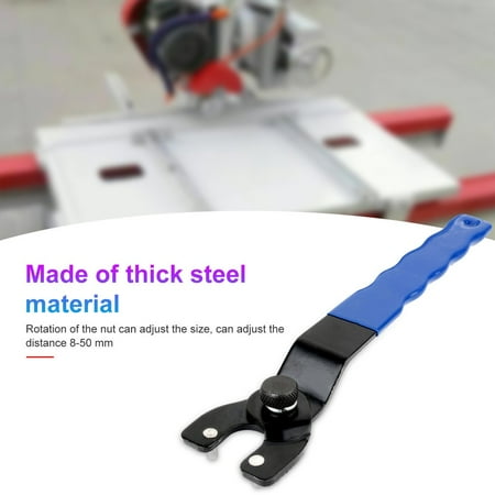 

Adjustable Pin Spanner Plastic Handle Angle Grinder Key Pin Wrench Home Wrenches Spanner Repair Tool 8-50mm