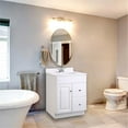thumbnail image 4 of Pemberly Row 30-Inch 2-Drawer Unassembled Wood Vanity Without Top in White, 4 of 6