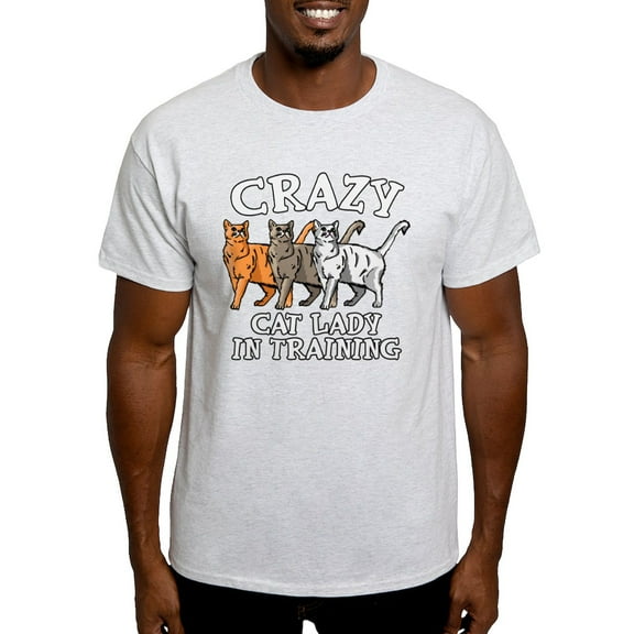 CafePress - Crazy Cat Lady Light T Shirt - Light T-Shirt - CP