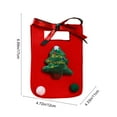 thumbnail image 4 of Yhmxh Christmas Gift Bags Felt Christmas, Red and Green Felt Treat Bags with Handles, Santa Claus Suit Treat Baskets Present Bag Reusable Gift Baskets for Holiday Xmas Party Favor Decoration, 4 of 7
